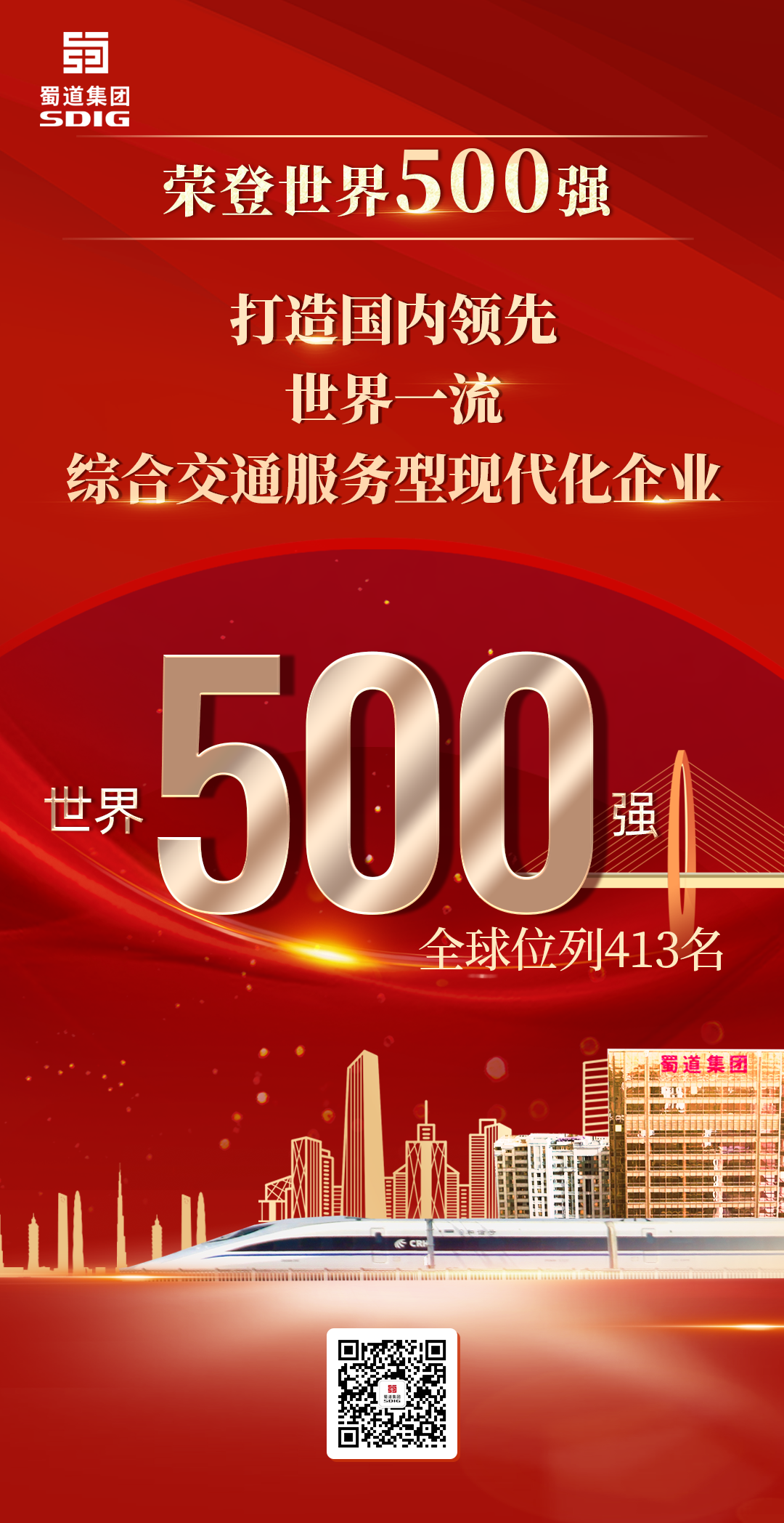 重磅！蜀道集團(tuán)榮登世界500強(qiáng)